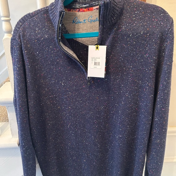 Robert Graham NWT never worn! small 1/4 zip sweater - Picture 5 of 5